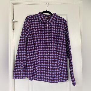 Talbots Multi Colored Patterned Button Down NWT
